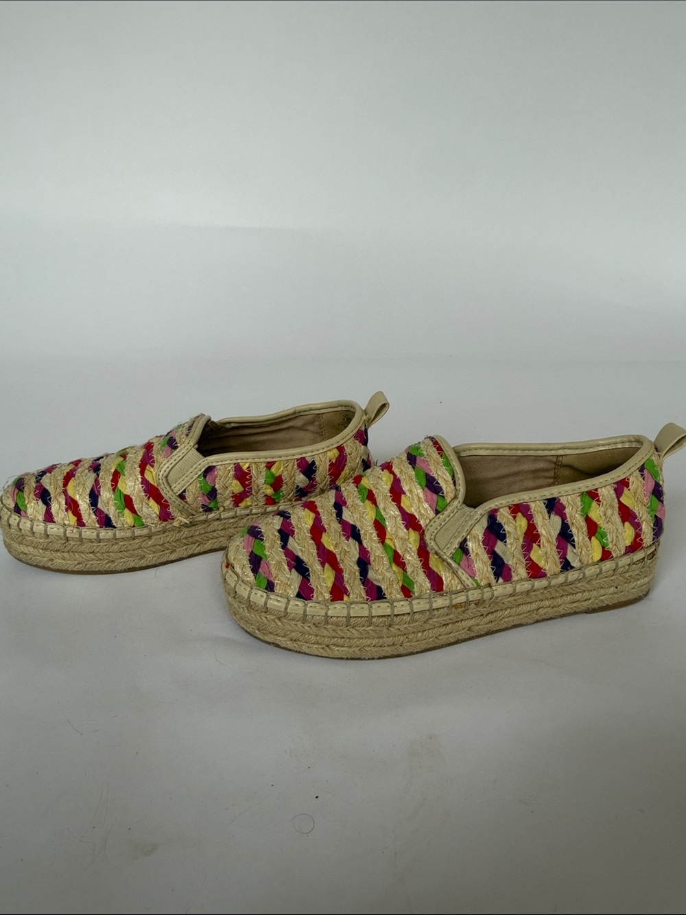 Sam Edelman Multicolor Braided Espadrille Slip-Ons - Picture 2 of 11